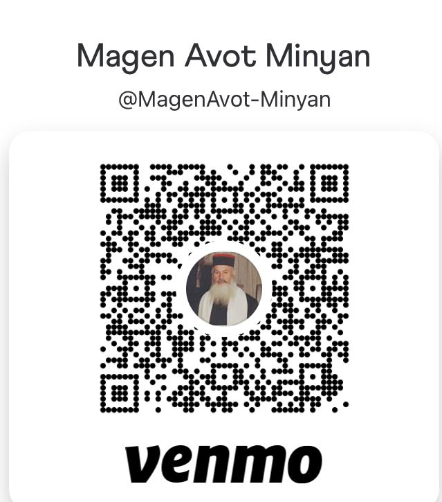 Scan to pay Magen Avot Minyan on Venmo